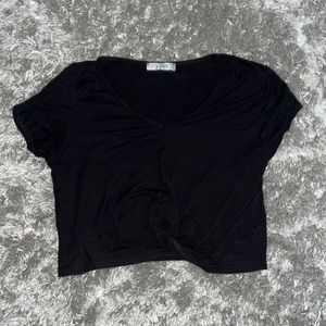 Black crop top